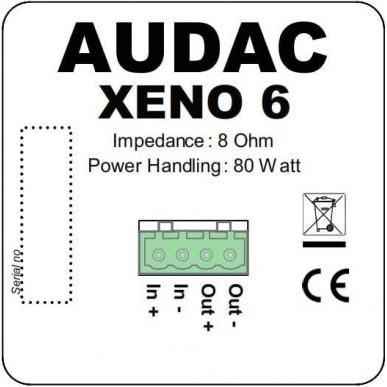 Настенная акустика AUDAC XENO6/B